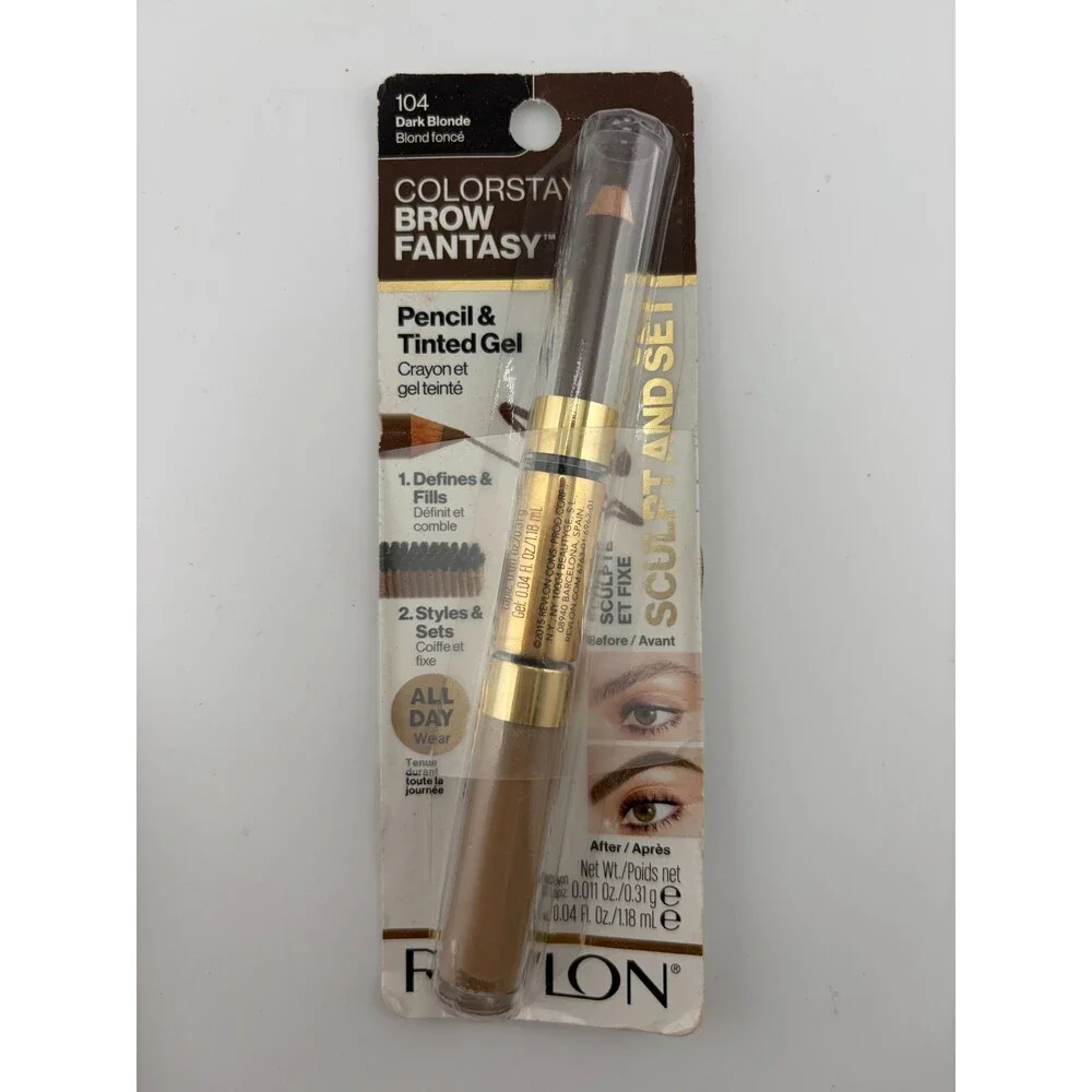 Revlon ColorStay Brow Fantasy Powder-soft Pencil & Tinted Gel #104 Dark Blonde